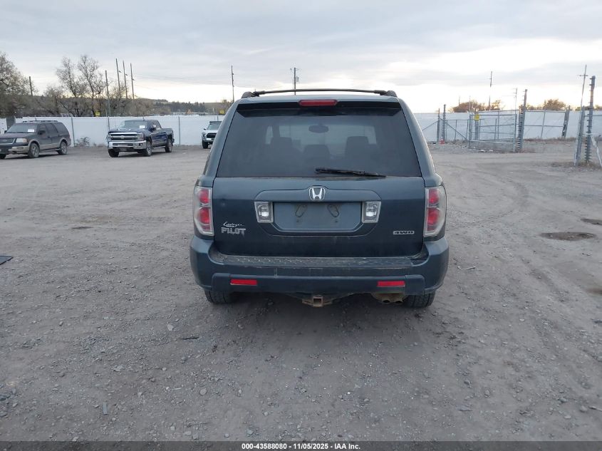 2006 Honda Pilot Ex VIN: 2HKYF18416H552746 Lot: 43588080