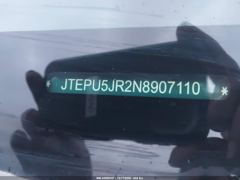 2021 Toyota 4Runner Trd Off Road VIN: JTEPU5JR2M5907110 Lot: 43588107