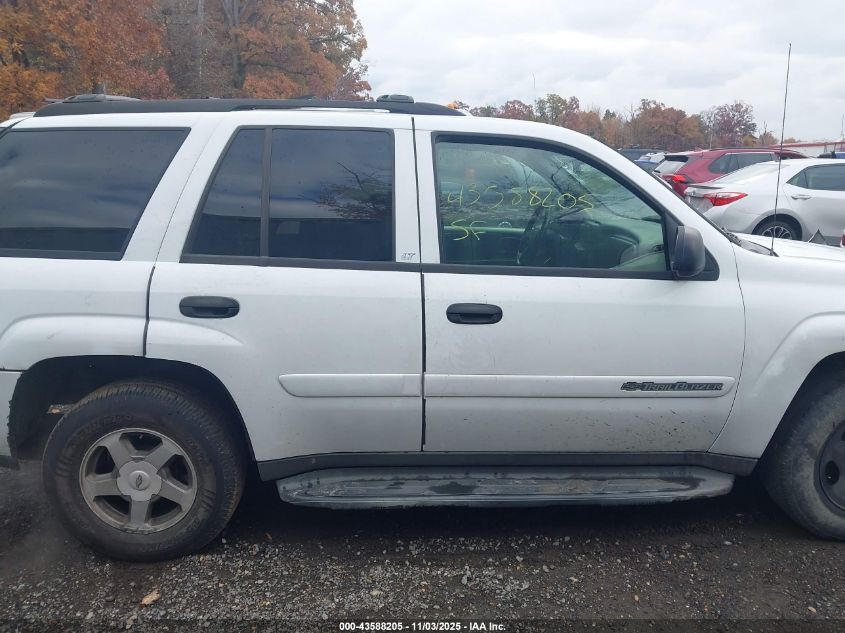 2003 Chevrolet Trailblazer Lt VIN: 1GNDT13SX32261499 Lot: 43588205