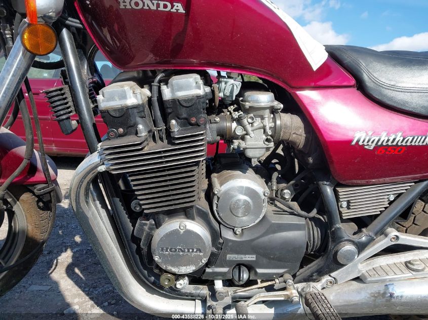 1983 Honda Cb650 Sc VIN: JH2RC1308DM013326 Lot: 43588226