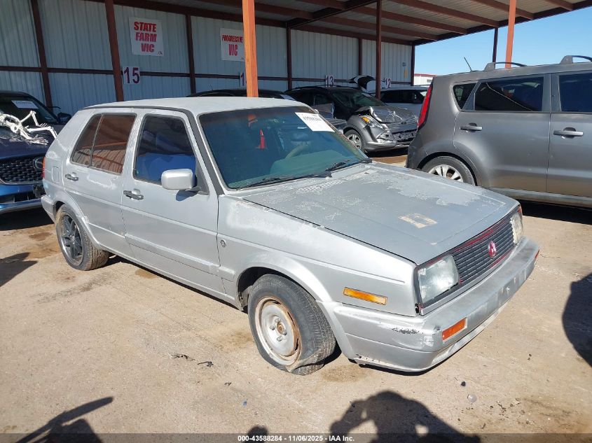 1990 Volkswagen Golf Gl VIN: 3VWFA21G2LM022207 Lot: 43588284