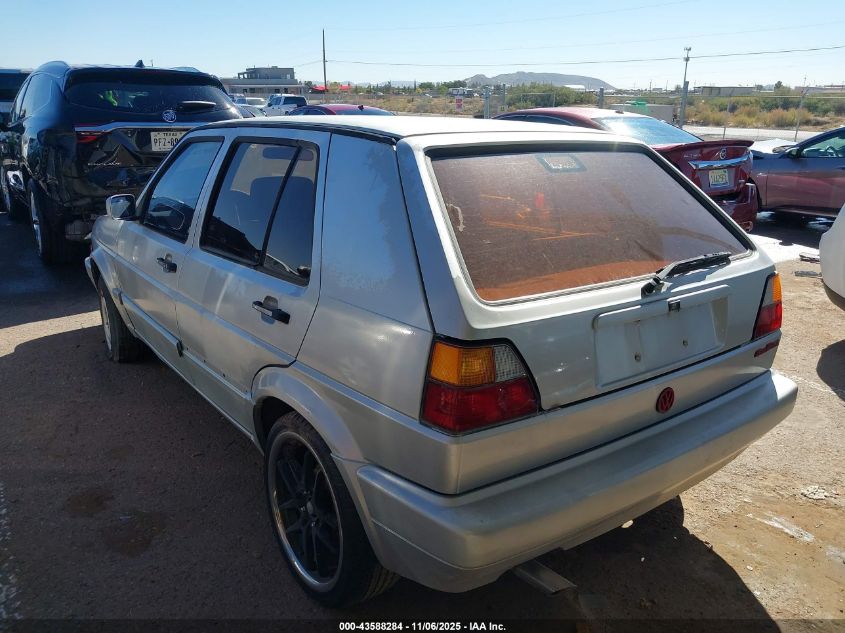 1990 Volkswagen Golf Gl VIN: 3VWFA21G2LM022207 Lot: 43588284