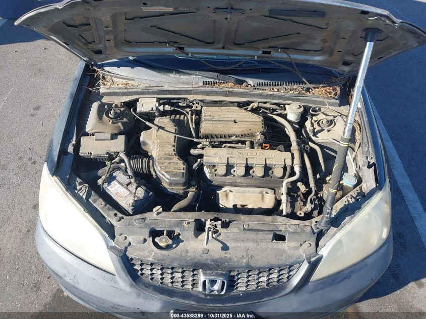 2004 Honda Civic Lx VIN: 1HGEM22674L049113 Lot: 43588289