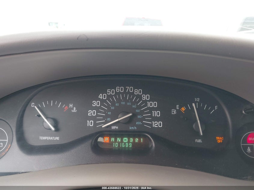 1999 Buick Century Custom VIN: 2G4WS52M7X1497317 Lot: 43588522