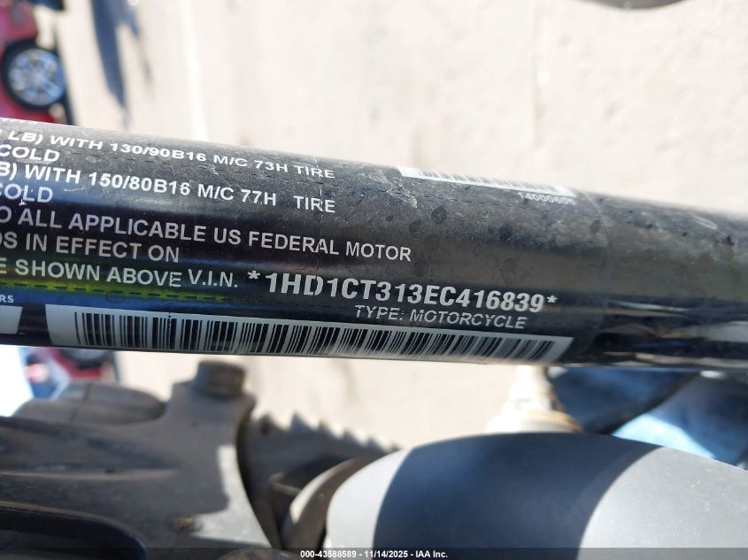 2014 Harley-Davidson Xl1200 C VIN: 1HD1CT313EC416839 Lot: 43588589