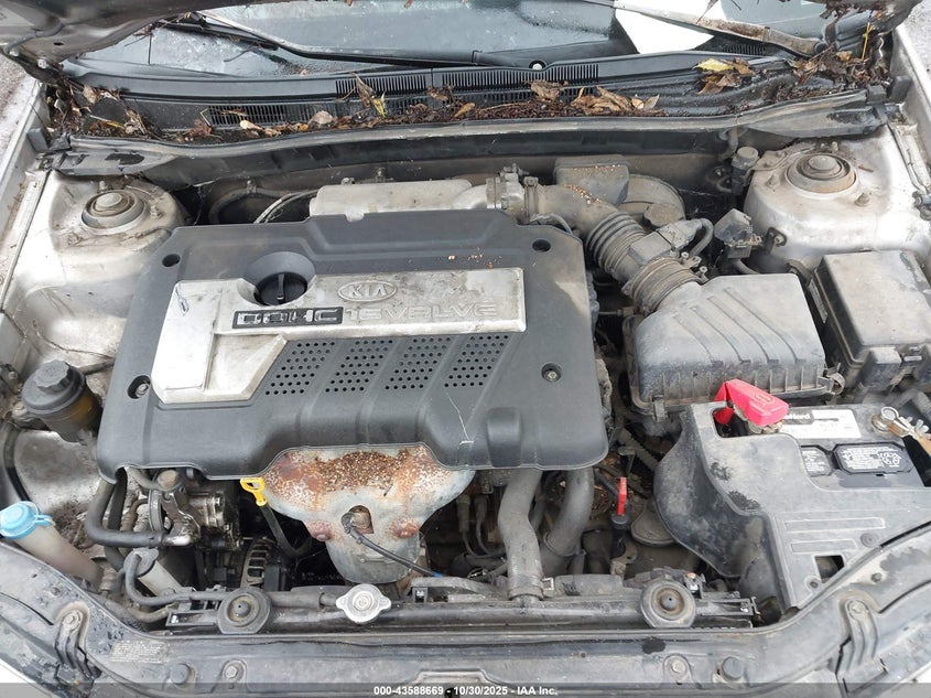 2004 Kia Spectra Ex/Lx VIN: KNAFE121X45057934 Lot: 43588669