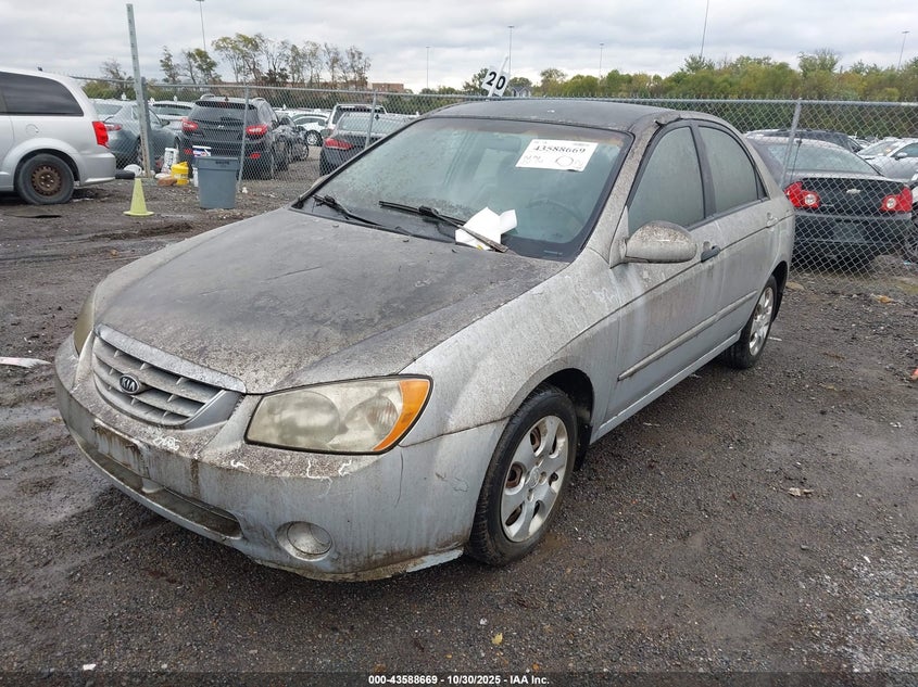 2004 Kia Spectra Ex/Lx VIN: KNAFE121X45057934 Lot: 43588669