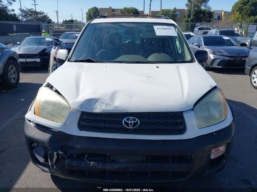 2001 Toyota Rav4 VIN: JTEHH20V610037151 Lot: 43588962