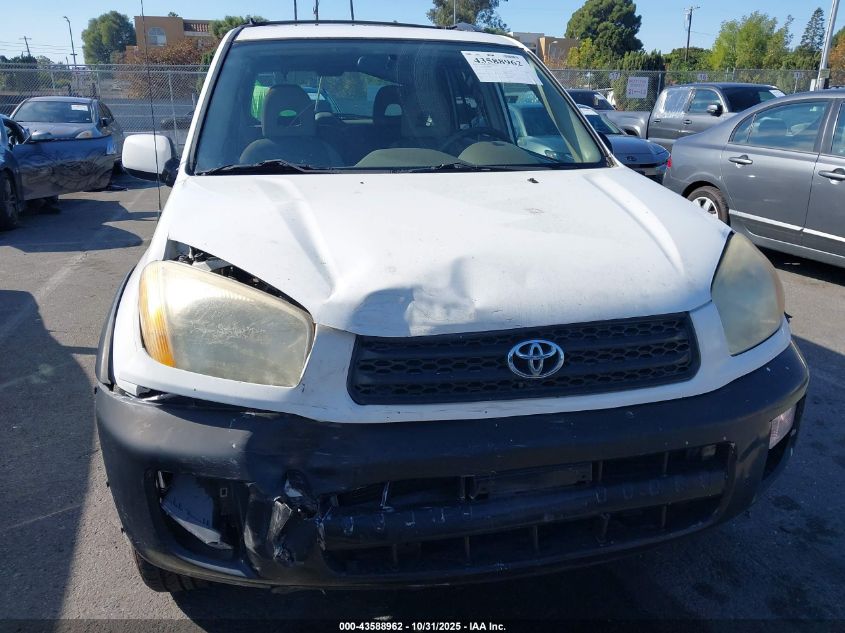 2001 Toyota Rav4 VIN: JTEHH20V610037151 Lot: 43588962