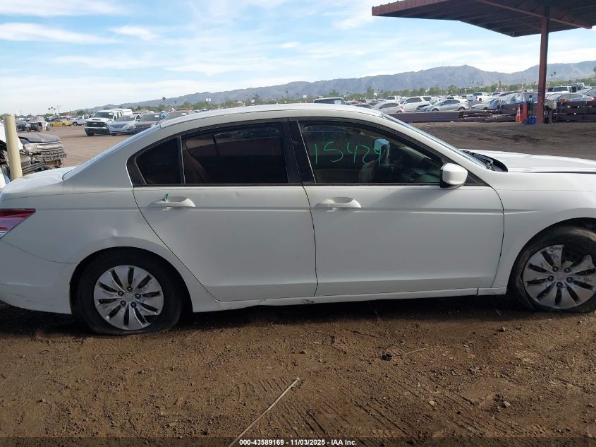 2009 Honda Accord 2.4 Lx VIN: JHMCP26389C002398 Lot: 43589169