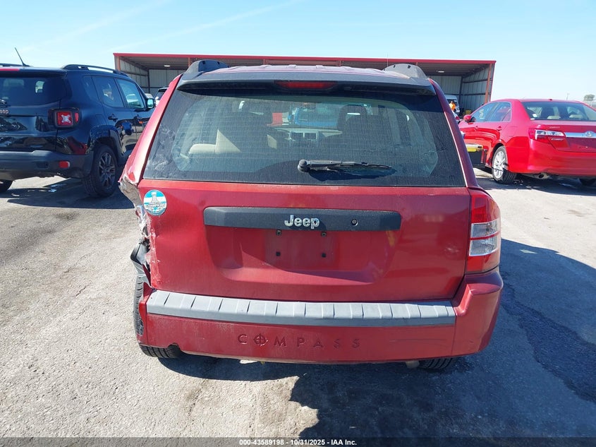 2008 Jeep Compass Sport VIN: 1J8FT47W88D750083 Lot: 43589198