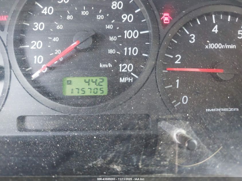 2007 Subaru Impreza 2.5I VIN: JF1GD61677H525311 Lot: 43589203