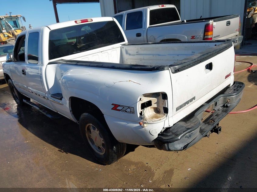2002 GMC Sierra 1500 Sle white truck gasoline 1GTEK19T92Z323948 photo #4