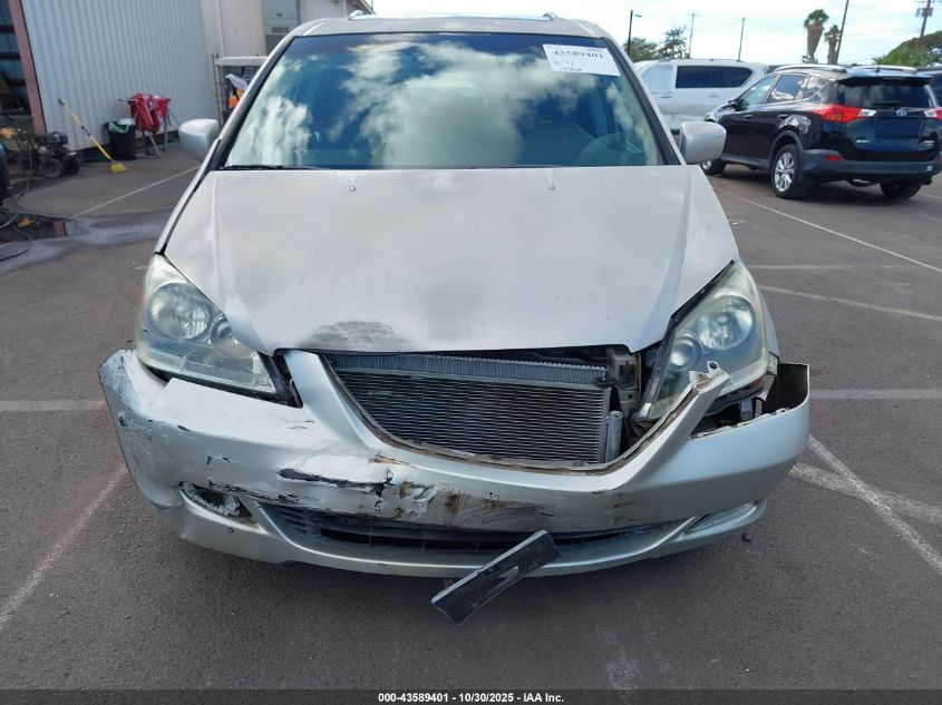 2006 Honda Odyssey Touring VIN: 5FNRL38806B100846 Lot: 43589401