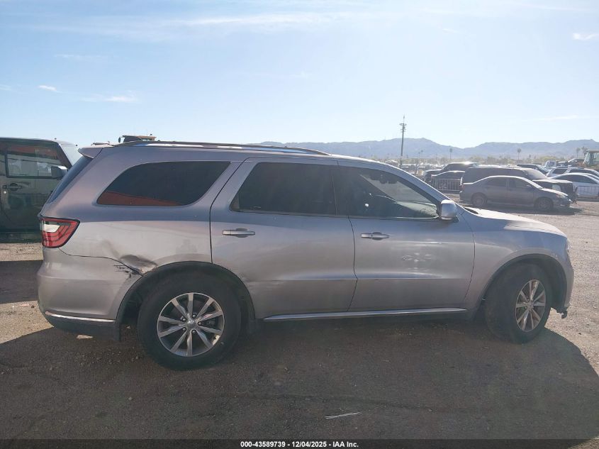 2015 Dodge Durango Limited VIN: 1C4RDHDG6FC694802 Lot: 43589739