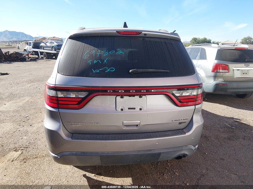 2015 Dodge Durango Limited VIN: 1C4RDHDG6FC694802 Lot: 43589739
