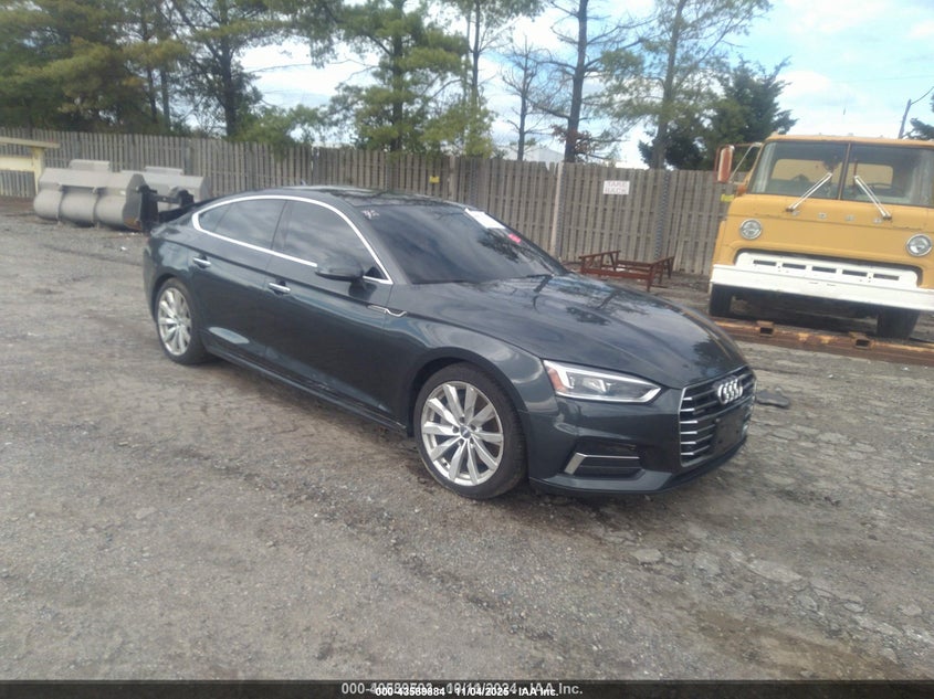 2018 Audi A5 2.0T Premium black hatchback gasoline WAUBNCF58JA011366 photo #1