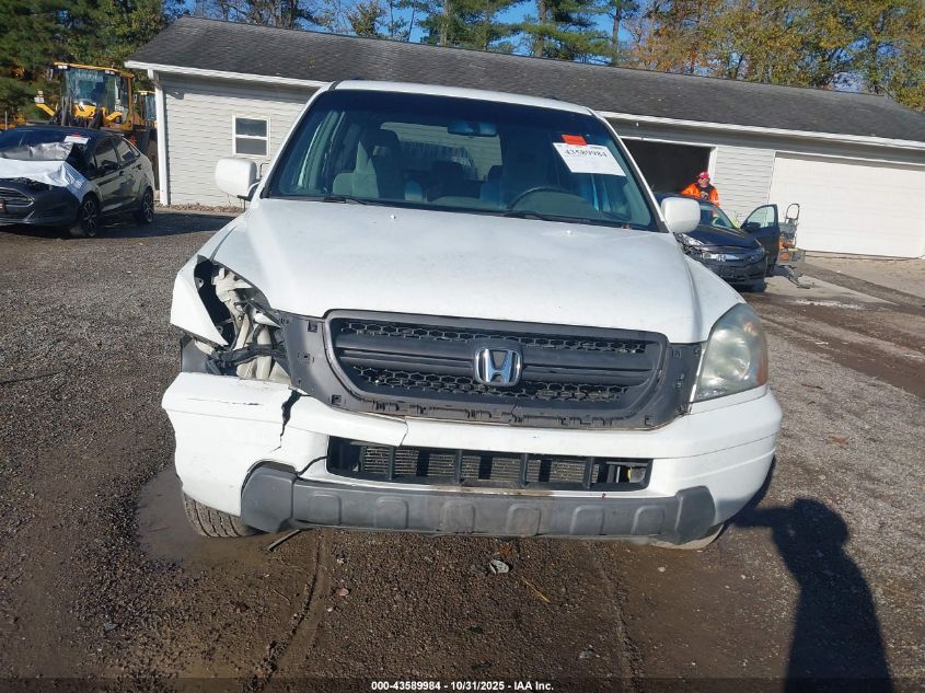 2005 Honda Pilot Ex VIN: 5FNYF18475B059585 Lot: 43589984