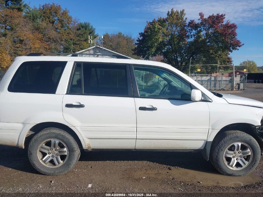 2005 Honda Pilot Ex VIN: 5FNYF18475B059585 Lot: 43589984