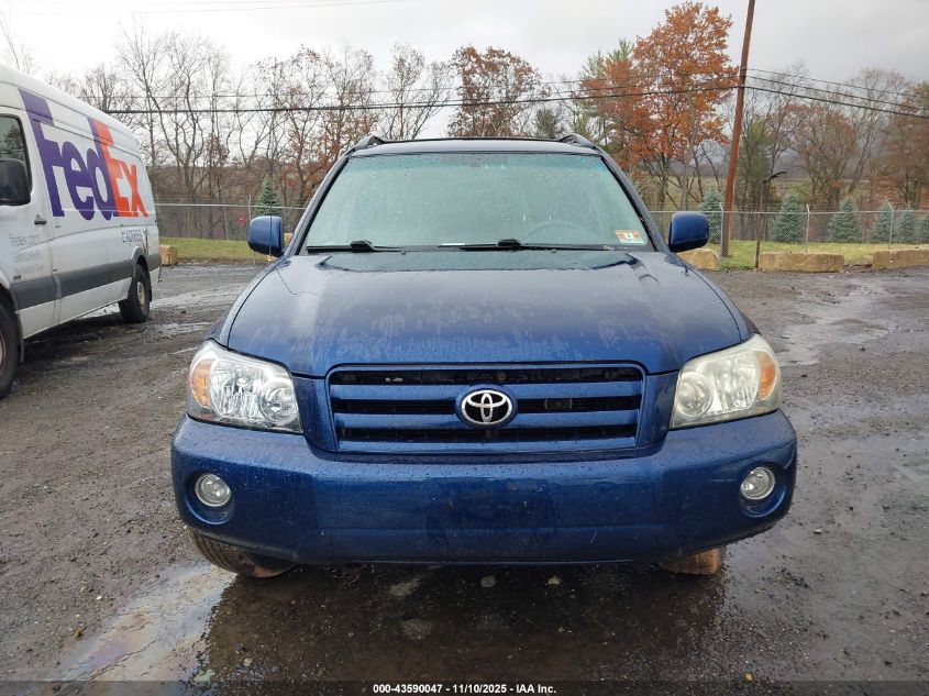 2006 Toyota Highlander V6 VIN: JTEHP21A060178433 Lot: 43590047