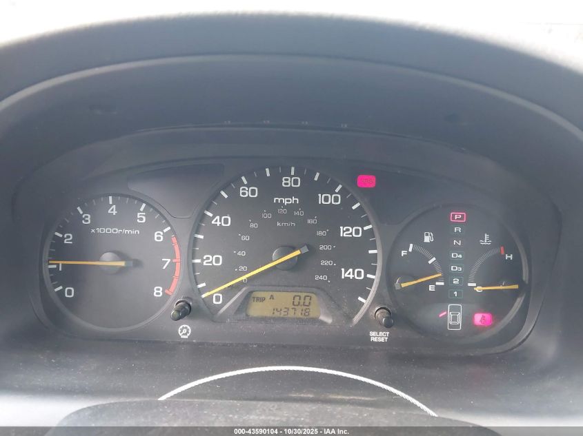 2000 Honda Accord 3.0 Ex VIN: 1HGCG2252YA043453 Lot: 43590104