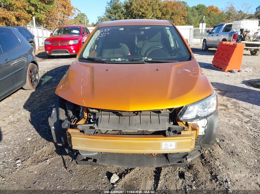 2018 CHEVROLET SONIC LT AUTO 1G1JD6SHXJ4120518