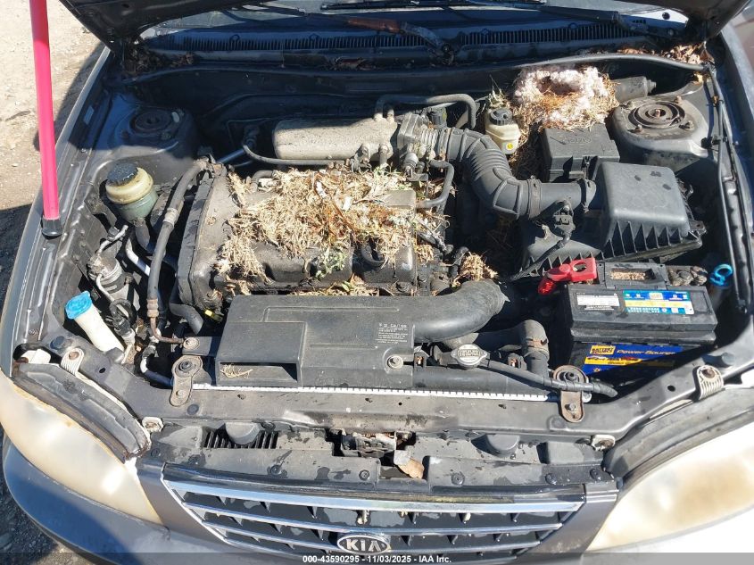 2002 Kia Spectra Ls VIN: KNAFB121725190687 Lot: 43590295