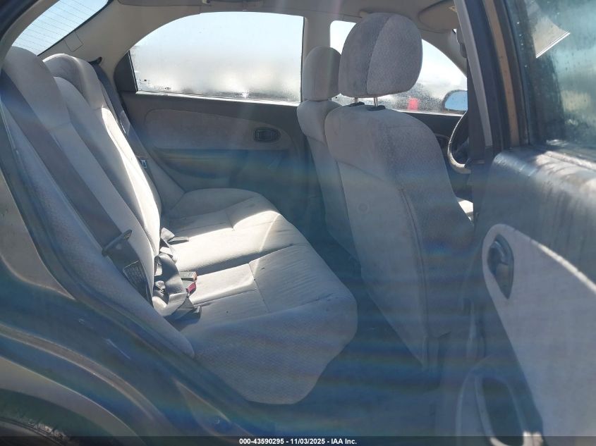 2002 Kia Spectra Ls VIN: KNAFB121725190687 Lot: 43590295