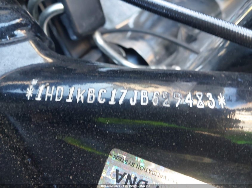 2018 Harley-Davidson Flhx Street Glide VIN: 1HD1KBC17JB629483 Lot: 43590379