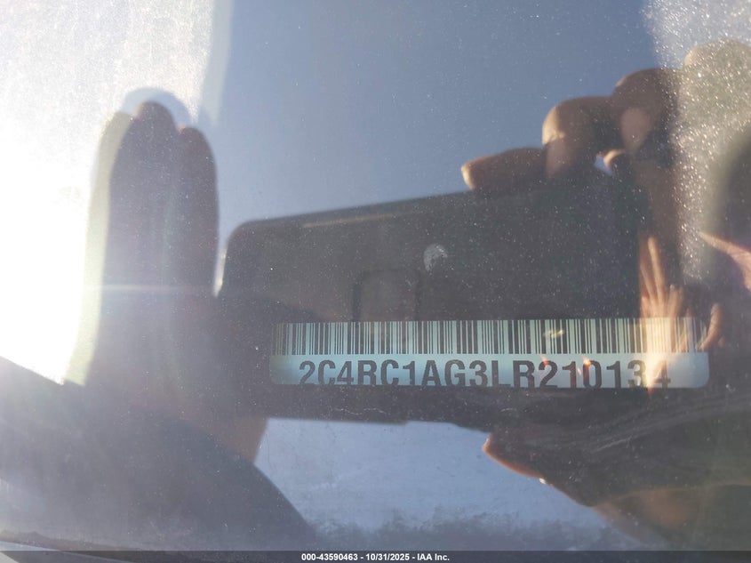 2020 Chrysler Voyager L VIN: 2C4RC1AG3LR210134 Lot: 43590463