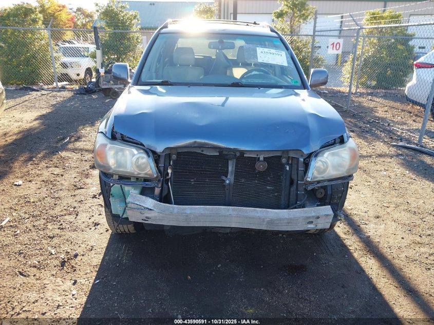 2007 Toyota Highlander Limited V6 VIN: JTEEP21A270227586 Lot: 43590591