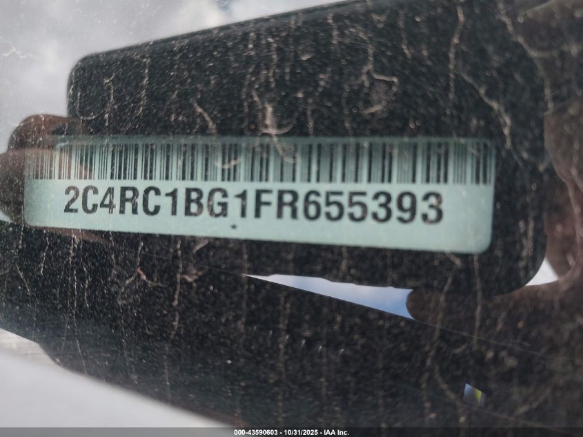 2015 Chrysler Town & Country Touring VIN: 2C4RC1BG1FR655393 Lot: 43590603