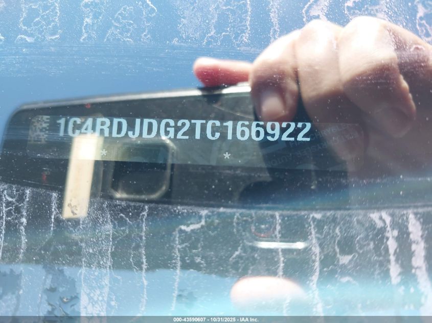 2026 Dodge Durango Gt Awd VIN: 1C4RDJDG2TC166922 Lot: 43590607