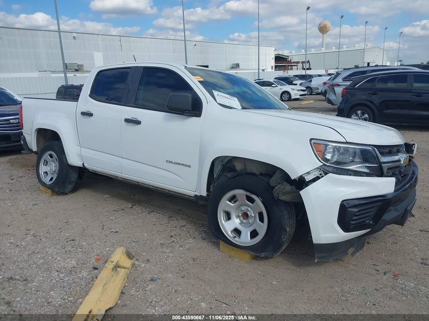2021 CHEVROLET COLORADO 2WD  SHORT BOX WT - 1GCGSBEN4M1229743