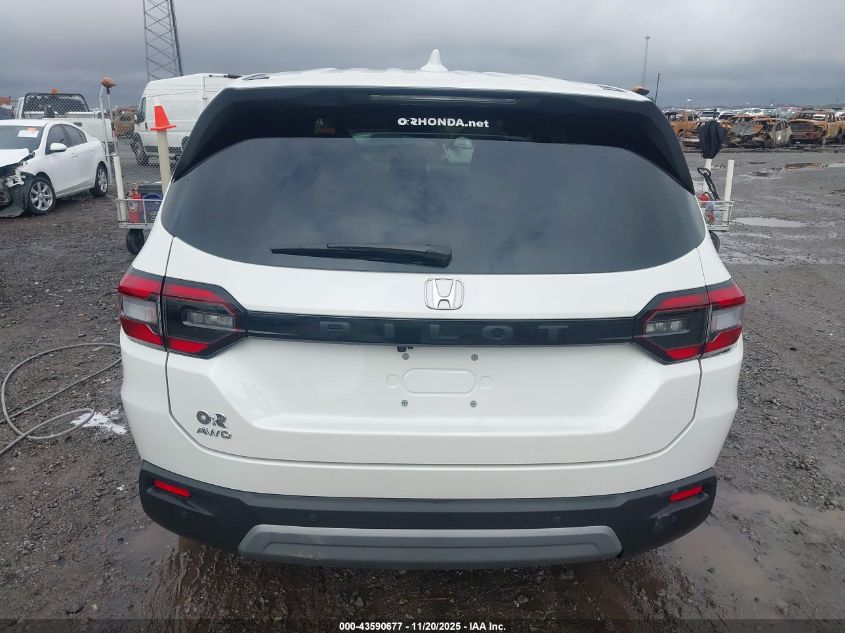 2025 Honda Pilot Ex-L VIN: 5FNYG1H40SB147757 Lot: 43590677