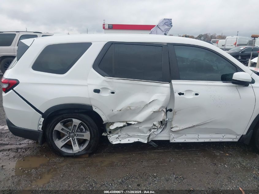 2025 Honda Pilot Ex-L VIN: 5FNYG1H40SB147757 Lot: 43590677