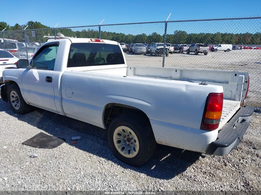 2007 GMC Sierra 1500 Classic Work Truck VIN: 1GTEC14V07Z165383 Lot: 43590734