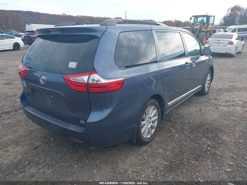 2016 TOYOTA SIENNA LE 7 PASSENGER 5TDJK3DC4GS136708