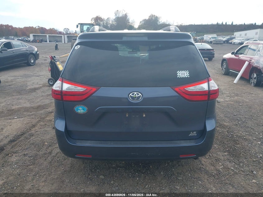 2016 TOYOTA SIENNA LE 7 PASSENGER 5TDJK3DC4GS136708