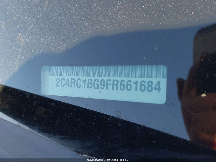2015 Chrysler Town & Country Touring VIN: 2C4RC1BG9FR661684 Lot: 43590959