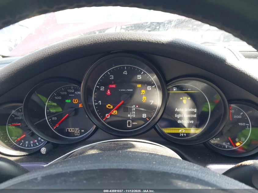 2011 Porsche Panamera 4 VIN: WP0AA2A72BL012368 Lot: 43591037