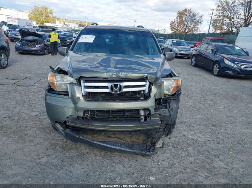 2007 Honda Pilot Ex-L VIN: 2HKYF18507H522762 Lot: 43591210