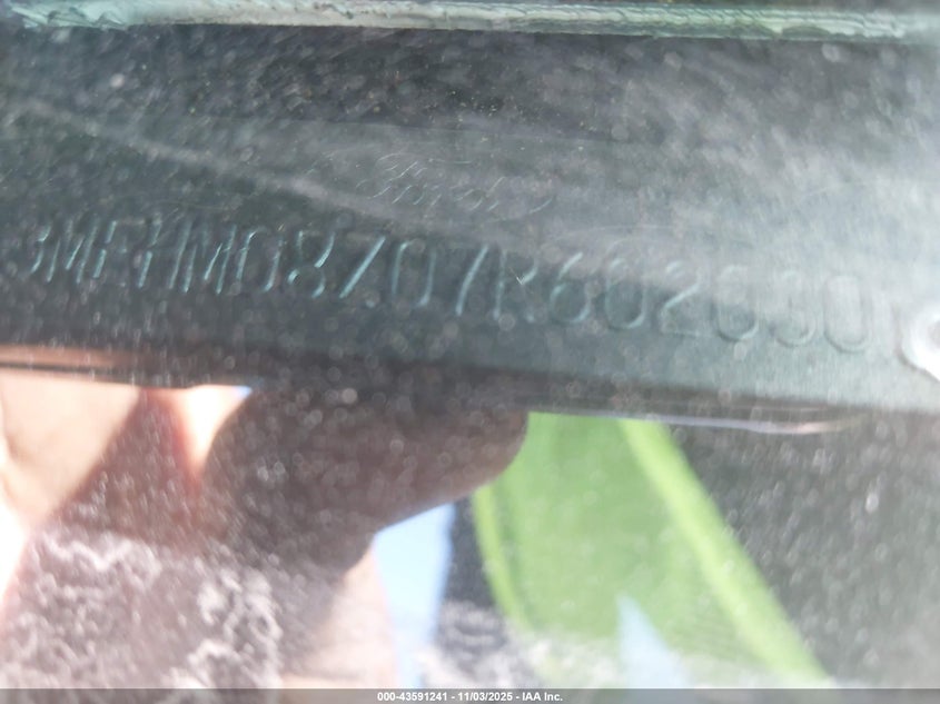 2007 Mercury Milan I4 Premier VIN: 3MEHM08Z07R602030 Lot: 43591241