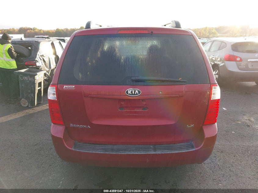 2008 Kia Sedona Lx VIN: KNDMB233086237979 Lot: 43591347