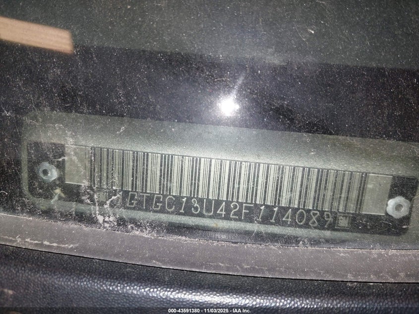 2002 GMC Sierra 1500Hd Sle VIN: 1GTGC13U42F114089 Lot: 43591380