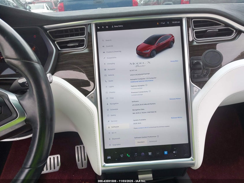 2016 Tesla Model X 60D/P100D/P90D VIN: 5YJXCAE41GFF00061 Lot: 43591508