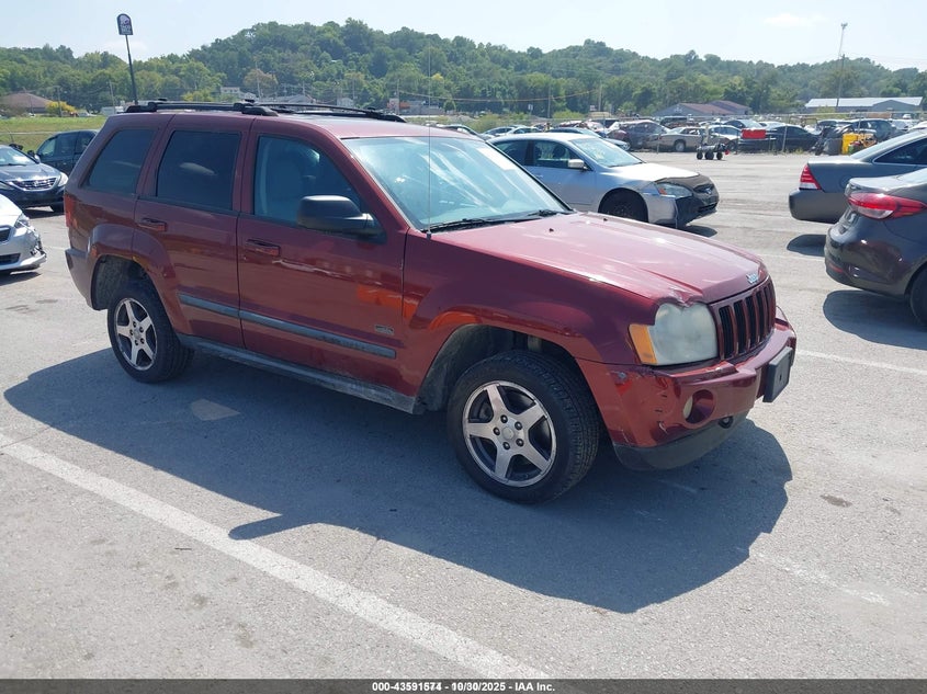 2007 Jeep Grand Cherokee Laredo red other gasoline 1J8GR48K47C645592 photo #1