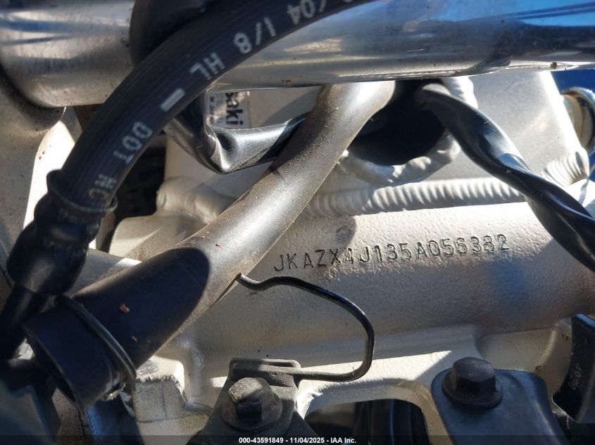 2005 Kawasaki Zx600 J1 VIN: JKAZX4J135A056382 Lot: 43591849