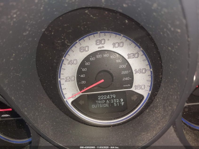 2008 Acura Tl 3.2 VIN: 19UUA66278A045857 Lot: 43592069