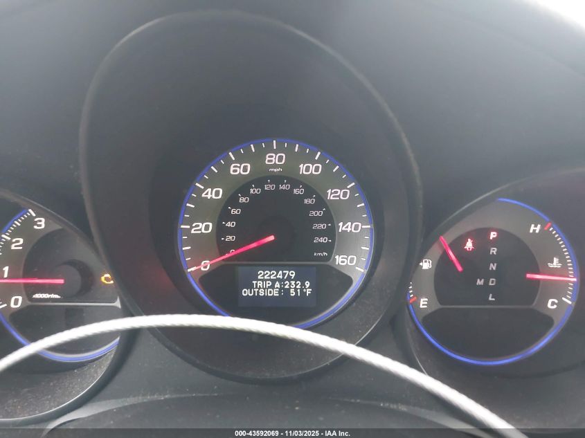 2008 Acura Tl 3.2 VIN: 19UUA66278A045857 Lot: 43592069